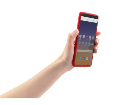 Uniwersalne etui silikonowe na każdy telefon - apgo bone PREMIUM - Universal phone case - Czerwone - 3