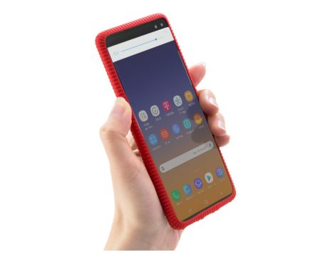 Uniwersalne etui silikonowe na każdy telefon - apgo bone PREMIUM - Universal phone case - Czerwone - 4