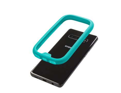 Uniwersalne etui silikonowe na każdy telefon - apgo bone PREMIUM - Universal phone case - Turkusowe - 2