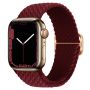 Pasek Opaska Bransoleta Plecionka Bordowy do Apple Watch 3 4 5 6 7 8 9 SE 38/40/41mm - 2