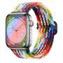 Pasek Opaska Bransoleta Plecionka Tęczowy do Apple Watch 3 4 5 6 7 8 9 SE 38/40/41mm - 2