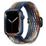 Pasek Opaska Bransoleta Plecionka Denim Szary do Apple Watch 3 4 5 6 7 8 9 SE 38/40/41mm - 2