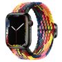 Pasek Opaska Bransoleta Plecionka Wielokolorowy do Apple Watch 3 4 5 6 7 8 9 SE 38/40/41mm - 2