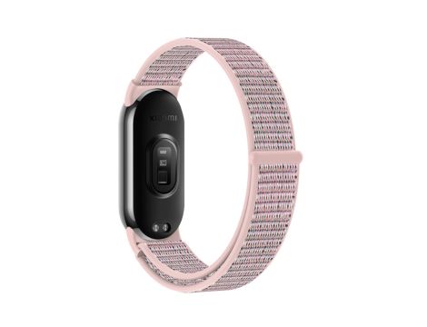 Pasek Opaska Bransoleta Nylon Sport Różowy do Xiaomi Mi Band 8 - 2