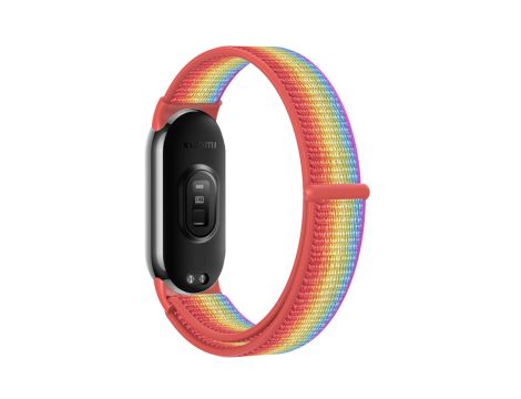 Pasek Opaska Bransoleta Nylon Sport Wielokolorowa do Xiaomi Mi Band 8 - 2