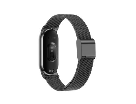 Pasek Opaska Bransoleta Metal Klamra Czarny do Xiaomi Mi Band 8 - 2