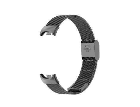 Pasek Opaska Bransoleta Metal Klamra Czarny do Xiaomi Mi Band 8 - 4