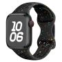 Pasek Opaska Bransoletka Silikon Plamki Czarny Kolor do Apple Watch 3 4 5 6 7 8 9 SE 38/40/41mm - 2