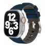 Pasek Opaska Bransoleta Silikon Niebiesko-szary Klamra do Apple Watch 3 4 5 6 7 8 9 SE 42/44/45mm - 3